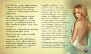 Ilustracja przedstawia kobietę z blond włosami, owiniętą w biały materiał, z błękitnymi oczami.