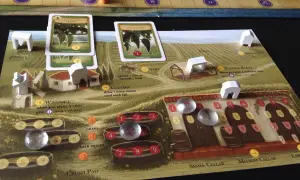 Plans for viticulture: sadzonki winorośli, młyn, winnica i piwnice.