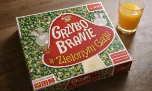 Gra planszowa "Grzybobranie w Zielonym Gaju" od Trefla. Wesołe króliki zapraszają do wspólnej zabawy i nauki zbierania grzybów.