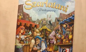 Szarlatani z Pasikurowic, gra planszowa, gdzie gracze wcielają się w alchemików tworzących magiczne mikstury.