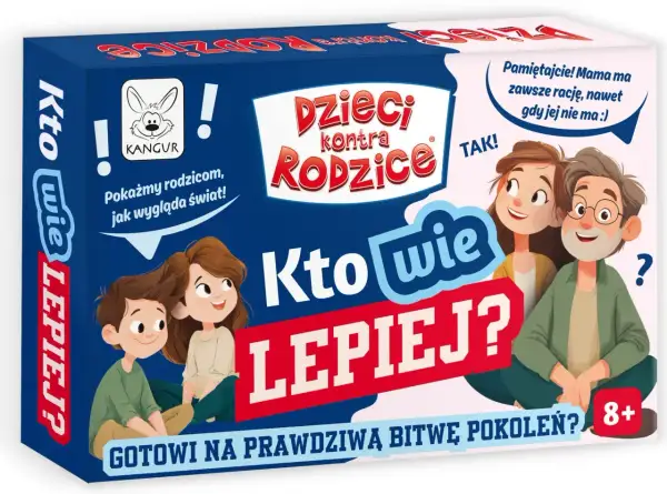 Gra towarzyska "Kto wie lepiej?". Dzieci kontra rodzice, gotowi na bitwę pokoleń!